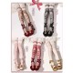 Red Maria Sweetheart Popcorn Tights